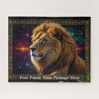 Lion tapestry fantasy painting mosaic diamond jigsaw puzzle