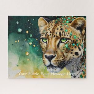 Lion tapestry watercolour fantasy mosaic diamond jigsaw puzzle