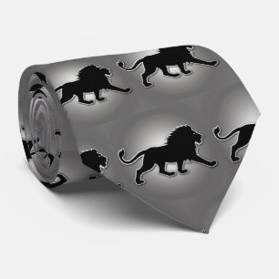 Lion Team Mascot Neck Tie