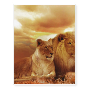 Lion Temporary Tattoos