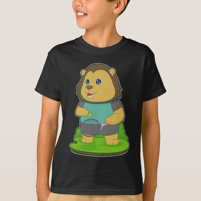 Lion Tennis Tennis racket T-Shirt (Front)