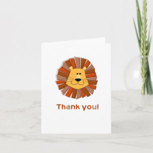 Lion Thank You Cards