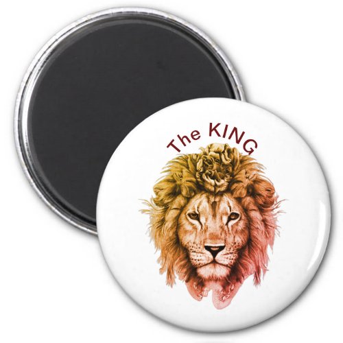 Lion The king Design  Magnet