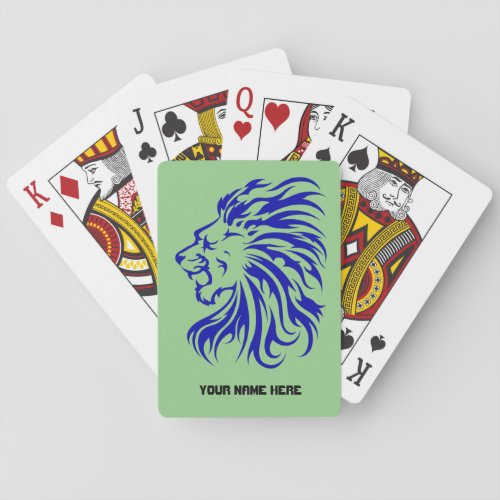 lion the king of junglegift for lion loverlion playing cards