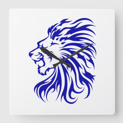 Lion the King of the junglelion lover giftslion  Square Wall Clock