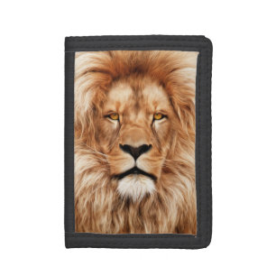 Lion The King Photo Painting Tri-fold Wallet