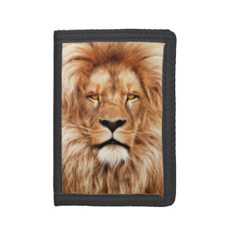 Lion The King Photo Painting Tri-fold Wallet