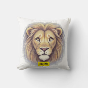 Lion. The King Throw Pillow