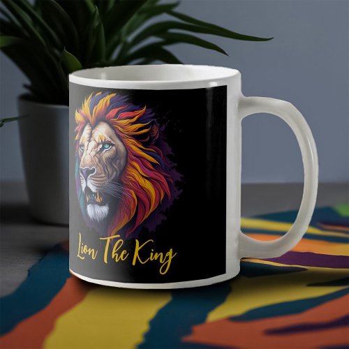 Lion the King Two_Tone Coffee Mug