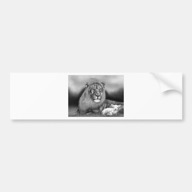 Lion & the Lamb Bumper Sticker (Front)