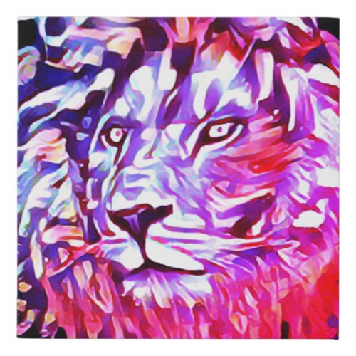 Lion the tribe of Judah Faux Canvas Print