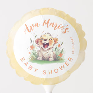 Lion Themed Baby Shower Balloon