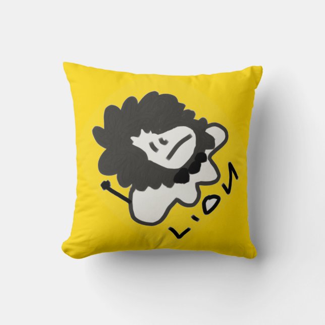 Lion Throw Pillow (Front)