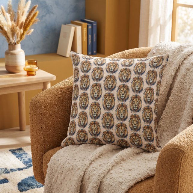 Lion Throw Pillow (Creator Uploaded)