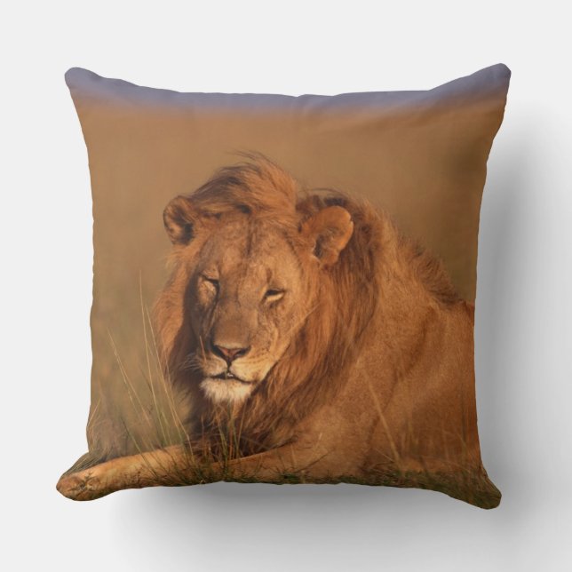 Lion Throw Pillow (Front)
