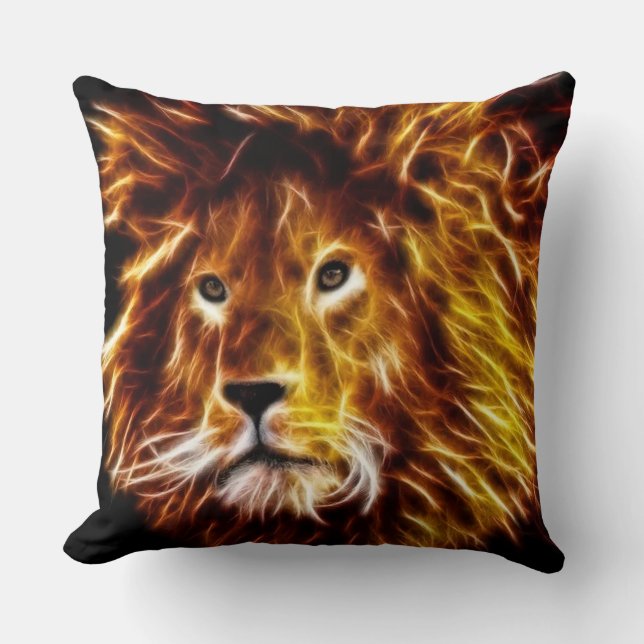 Lion Throw Pillow (Front)