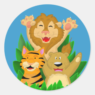 Cartoon Lion Stickers - 104 Results | Zazzle