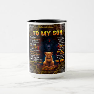 Lion To My Son Sometimes It's Hard Dad Mug