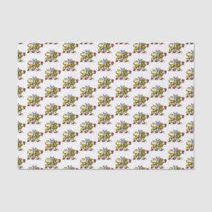 Lion Tower Fleur de Lis Crest Emblem C Tissue Paper