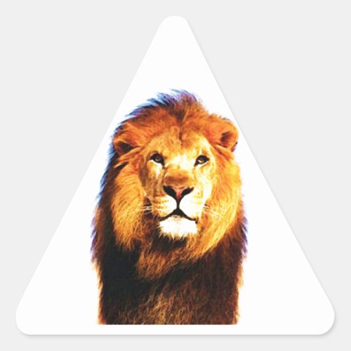 Lion Triangle Sticker