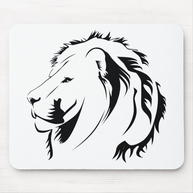 Lion Tribal 001 Mouse Pad (Front)