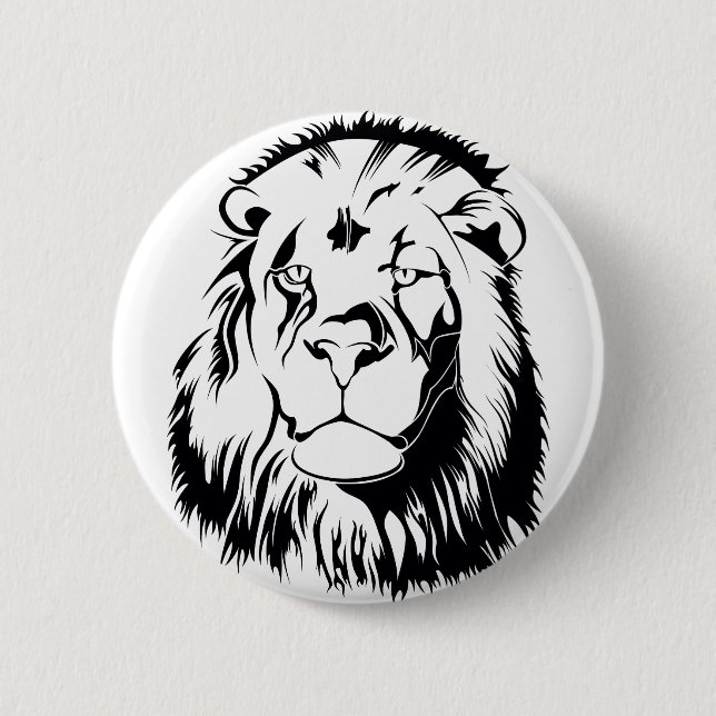 Lion Tribal 002 Button (Front)