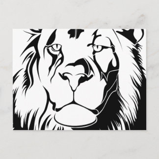 Lion Tribal 002 Postcard