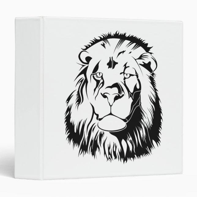 Lion Tribal 3 Ring Binder (Front/Spine)