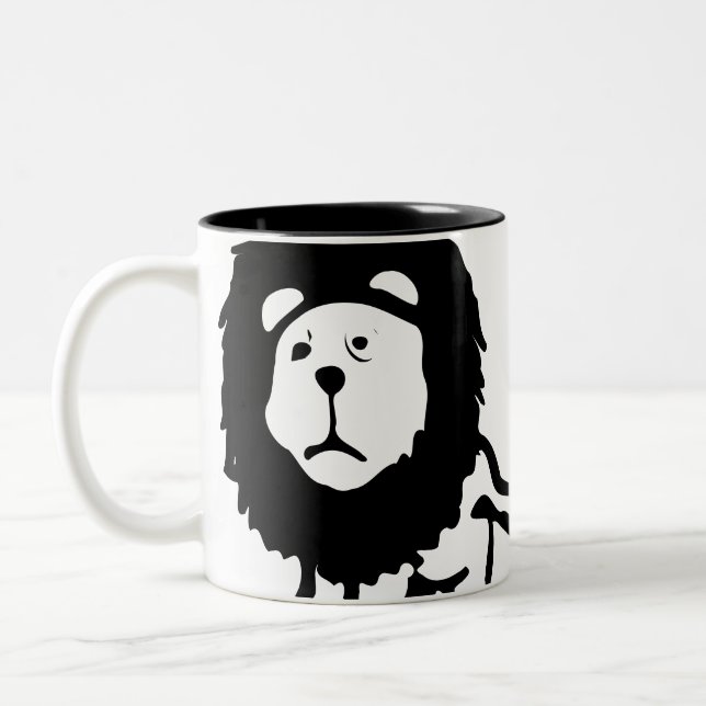 Lion Two-Tone Coffee Mug (Left)