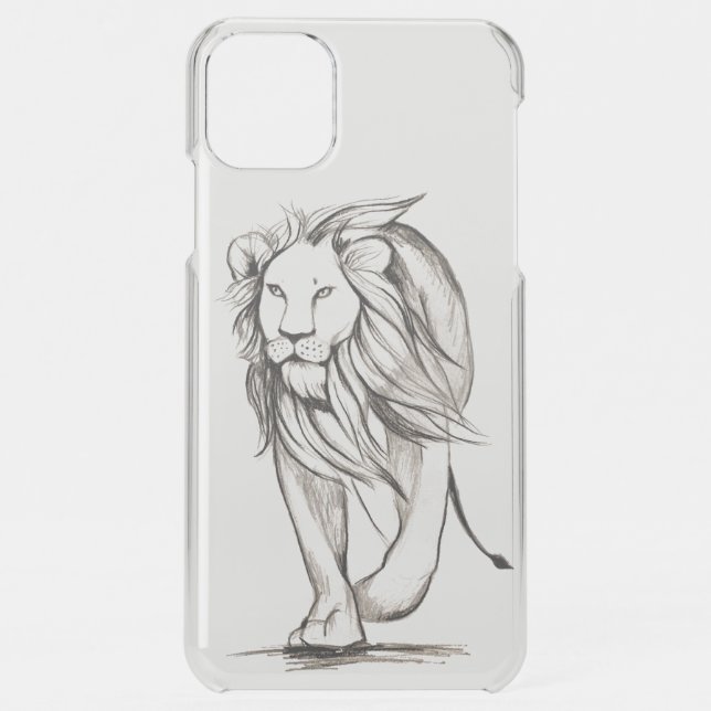 Lion  uncommon iPhone case (Back)
