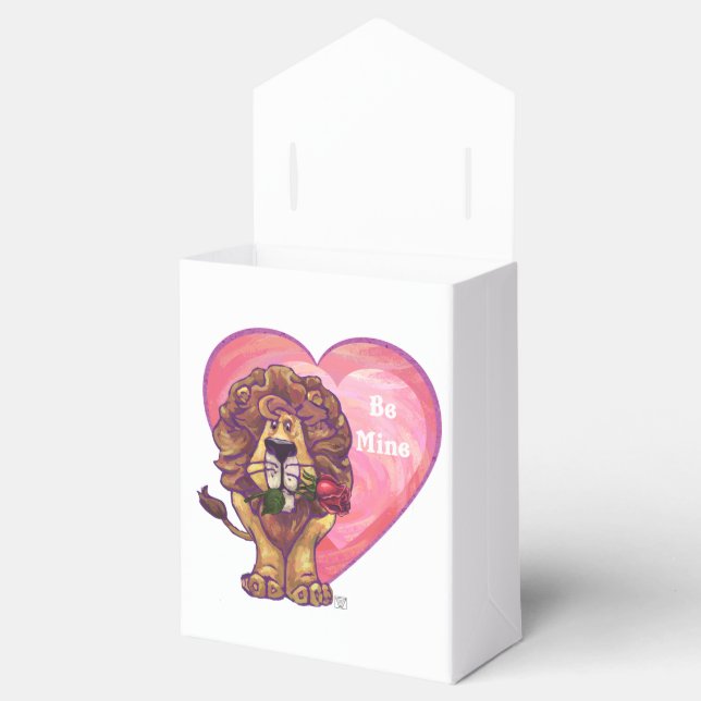Lion Valentine's Day Favor Boxes (Opened)