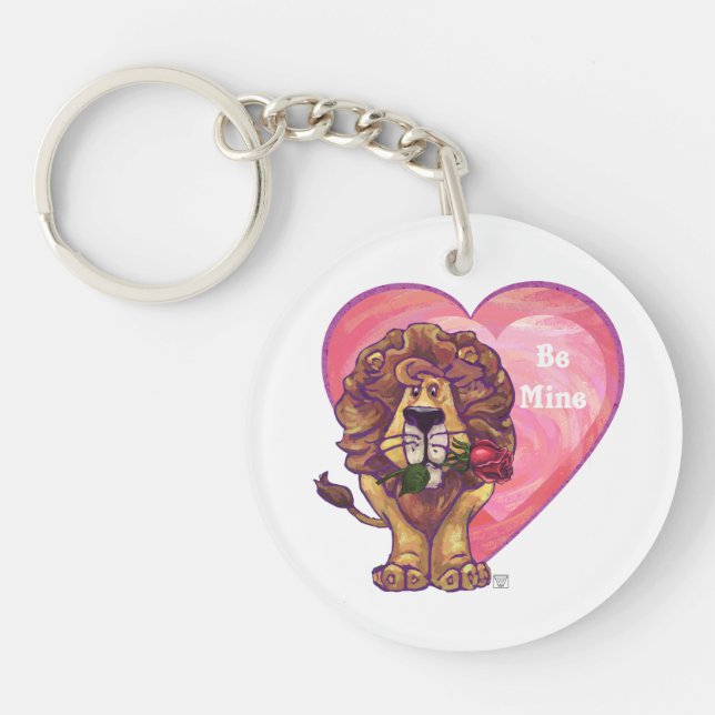 Lion Valentine's Day Keychain (Front)