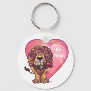 Lion Valentine's Day Keychain