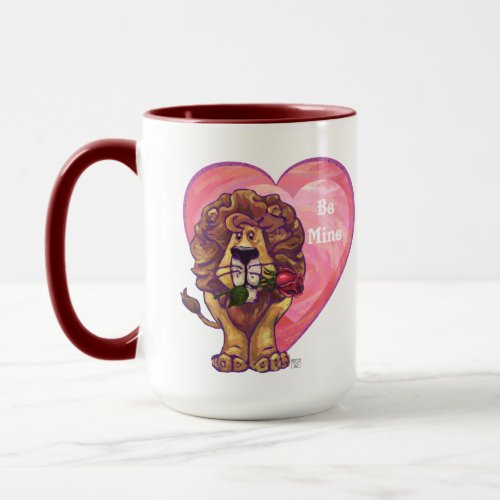 Lion Valentines Day Mug