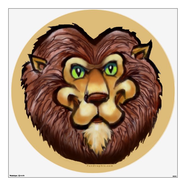 Lion Wall Decal (Front)