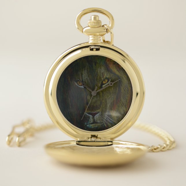 LION WATCH DESIGN BY ARTIST PAULA REILLY. (Inside)