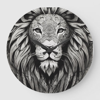LION WATCH LARGE CLOCK