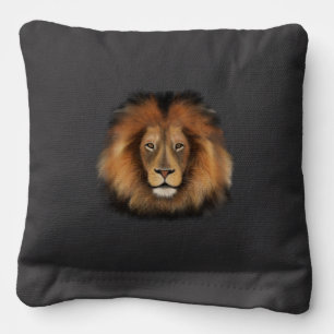 lion watercolor Leo king safari animal jungle cat Cornhole Bags
