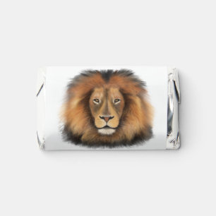 lion watercolor Leo king safari animal jungle cat Hershey's Miniatures