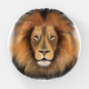 lion watercolor Leo king safari animal jungle cat  Paperweight