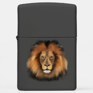 lion watercolor Leo king safari animal jungle cat  Zippo Lighter