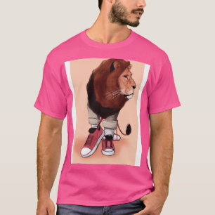 Lion wearing Sneakers T-Shirt
