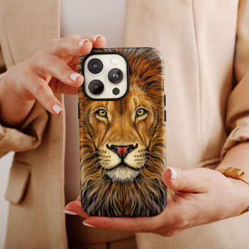 Lion Wildlife Animal Iphone Case Mate by PurdyCase at Zazzle
