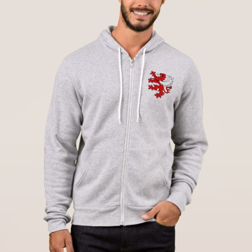Lion Wings Stand Symbol Power Tongue Claws Red Hoodie