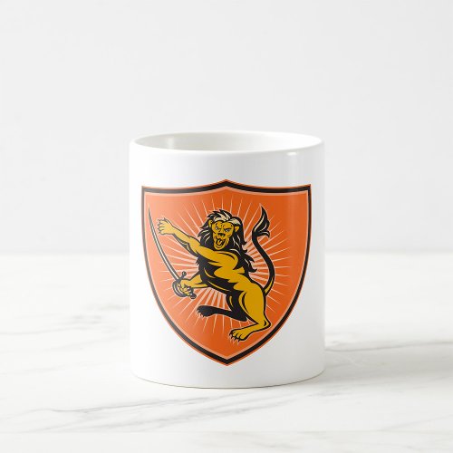 Lion With A Sword Coffee Mug