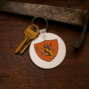 Lion With A Sword Keychain