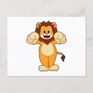 Lion with big Claws Postcard
