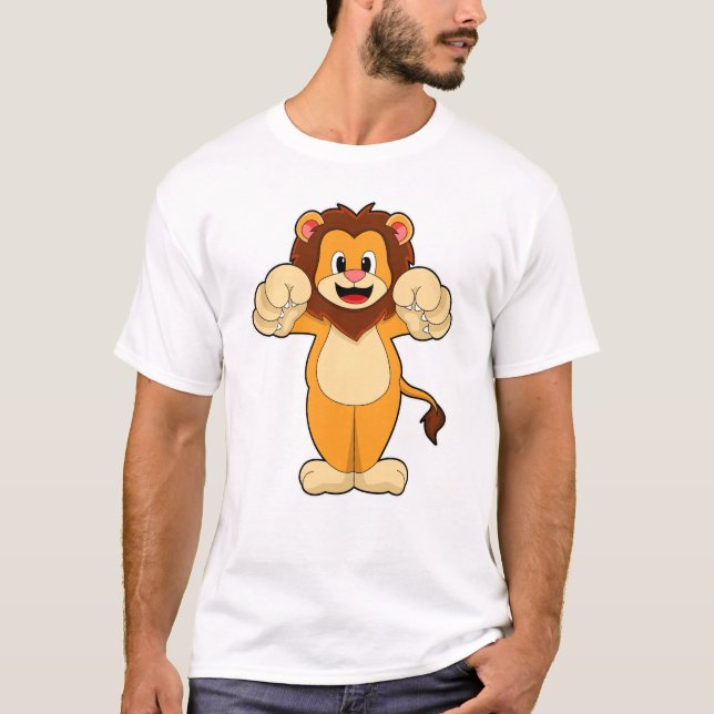 Lion with big Claws T-Shirt (Front)