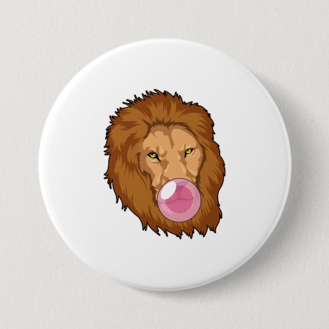 Lion with Bubble gum Button (Front)