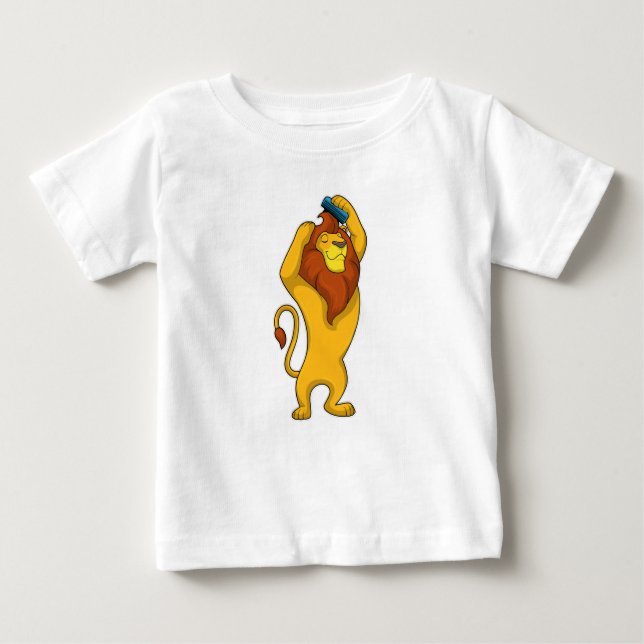 Lion with Comb Baby T-Shirt (Front)